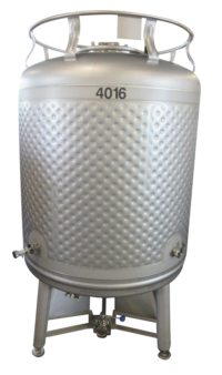 Cornerstone Tank 297 Gallon Starker Jacketed Container Silver State